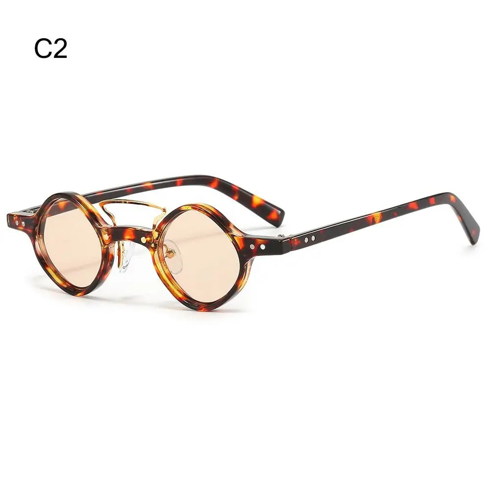 Vintage Men/Women UV400 Sun Glasses Steam Punk Glasses Small Round Square Sunglasses Driving Shades Hippie