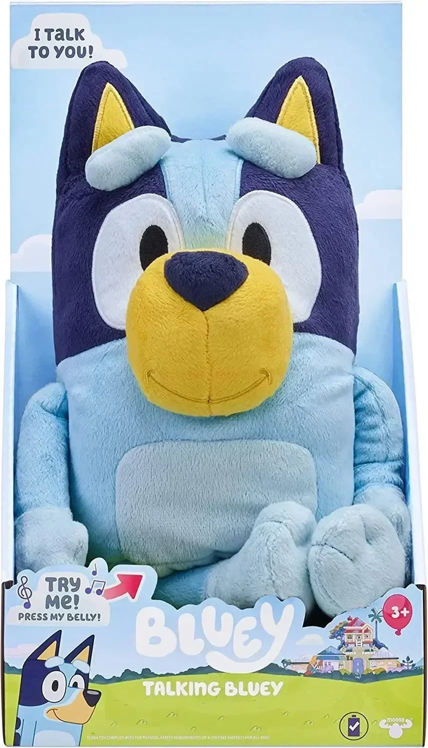 Kawaii Anime Bluey Talking Plush A Family Of Bingo Dog Music Figure Plush Toys Stuffed Animals Toy For Children Holiday Gift