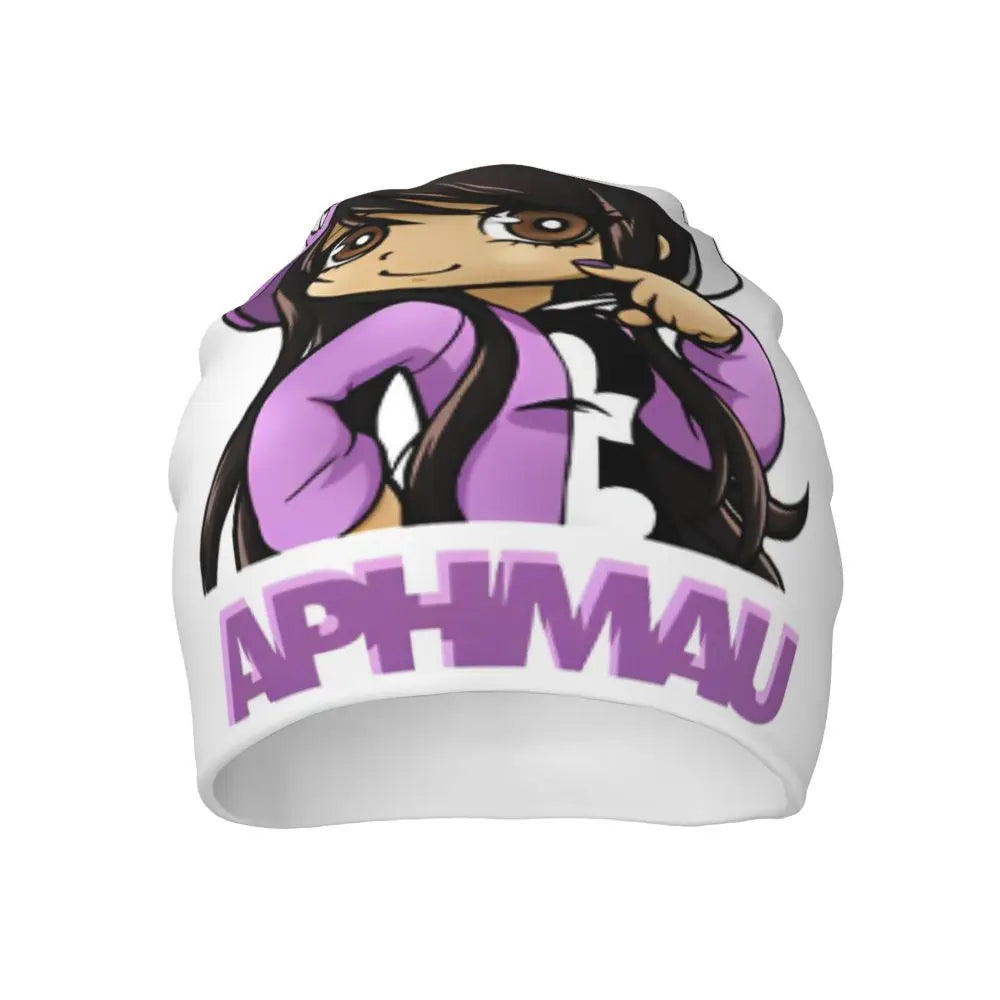 Aphmau Cat Bonnet Hats Vintage Outdoor Cartoon Anime Skullies Beanies Hats Unisex Warm Dual-use Cap