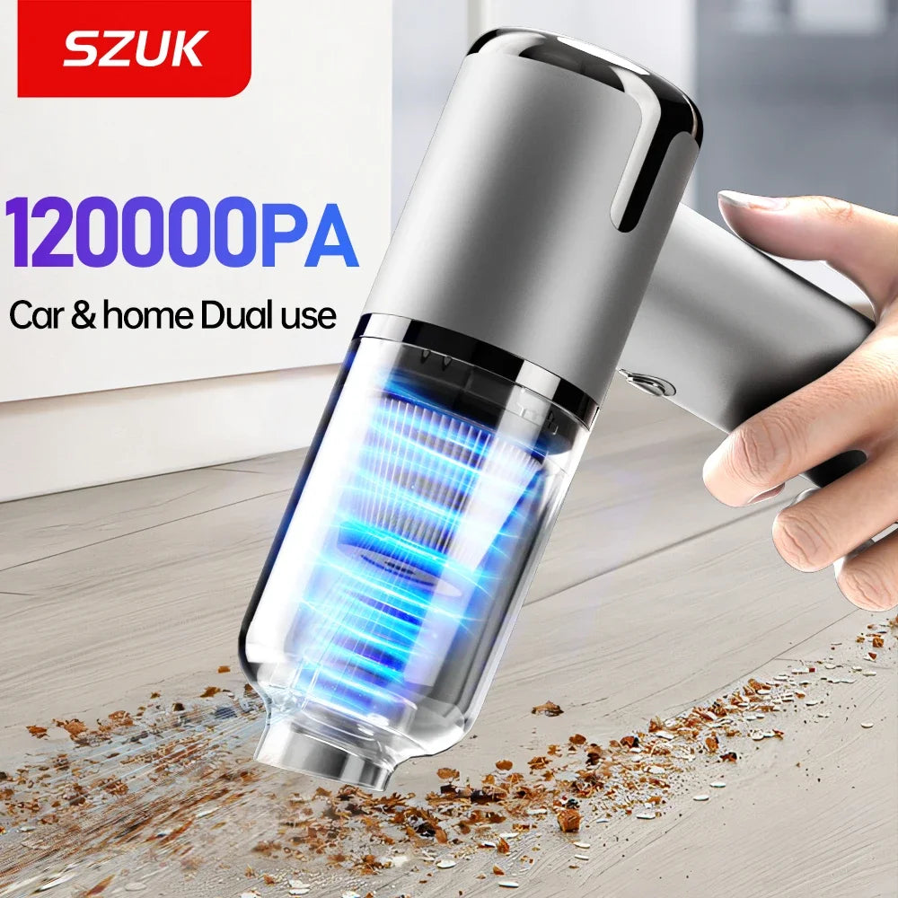 Wireless Mini Handheld Car Vacuum Cleaner - Portable Cleaning Machine for Car Office Home Blower