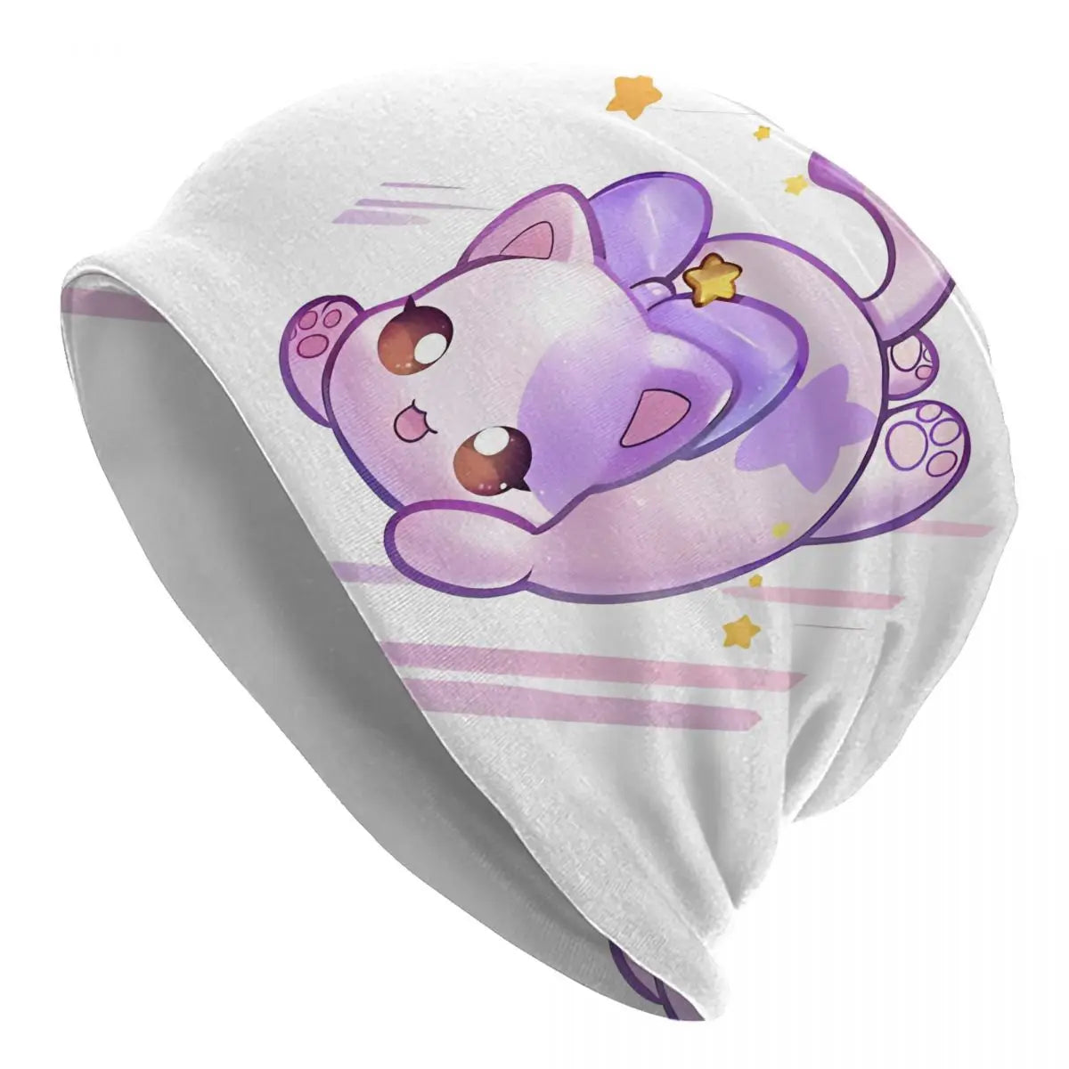Aphmau Cat Bonnet Hats Vintage Outdoor Cartoon Anime Skullies Beanies Hats Unisex Warm Dual-use Cap