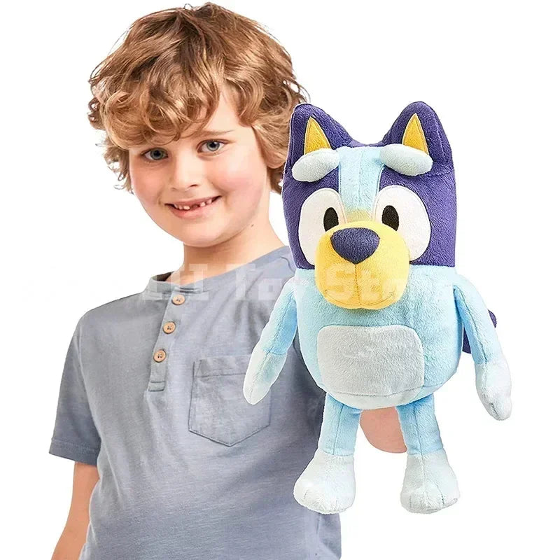 Kawaii Anime Bluey Talking Plush A Family Of Bingo Dog Music Figure Plush Toys Stuffed Animals Toy For Children Holiday Gift