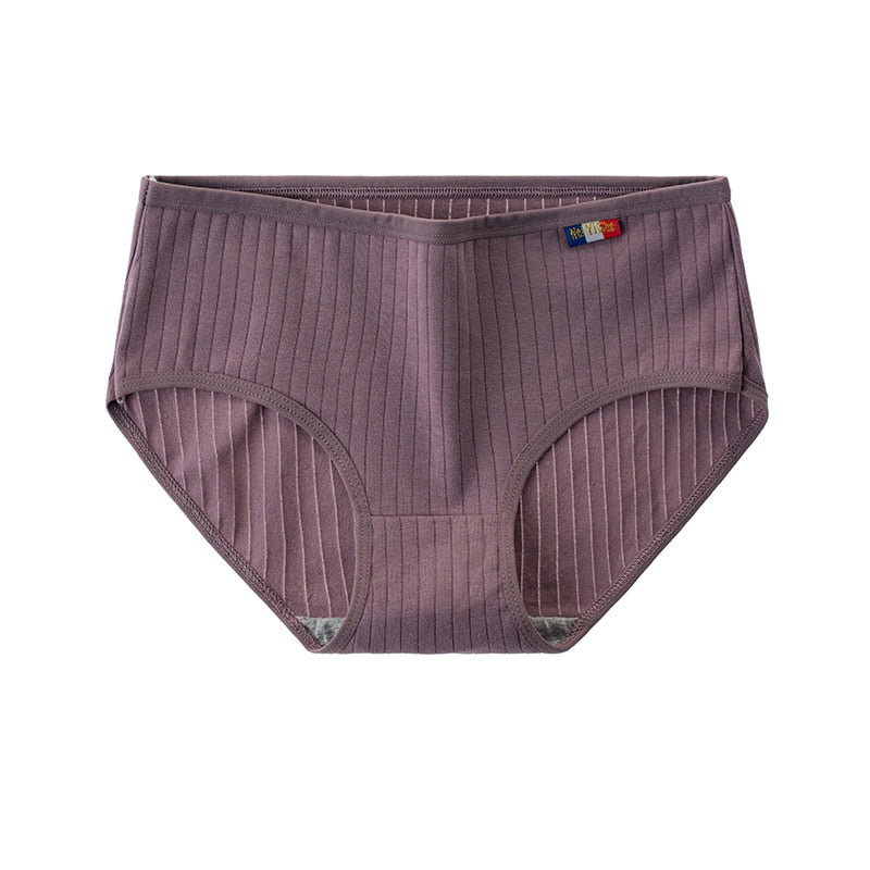 Women Cotton Underwear Seamless panties Female Breathable Solid Color Underpants Girls' Lingerie Briefs-XXL