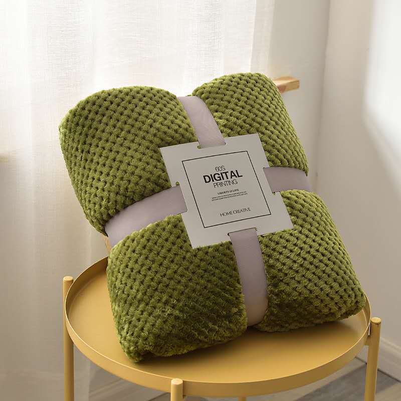 Nordic Throw Blanket For Bed Fluffy Plaid Blankets On The Sofa Solid Color Bedspreads Decorative King Size Coral Fleece Blankets