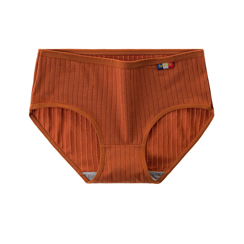 Women Cotton Underwear Seamless panties Female Breathable Solid Color Underpants Girls' Lingerie Briefs-XXL