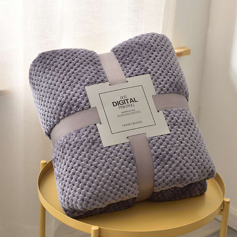 Nordic Throw Blanket For Bed Fluffy Plaid Blankets On The Sofa Solid Color Bedspreads Decorative King Size Coral Fleece Blankets