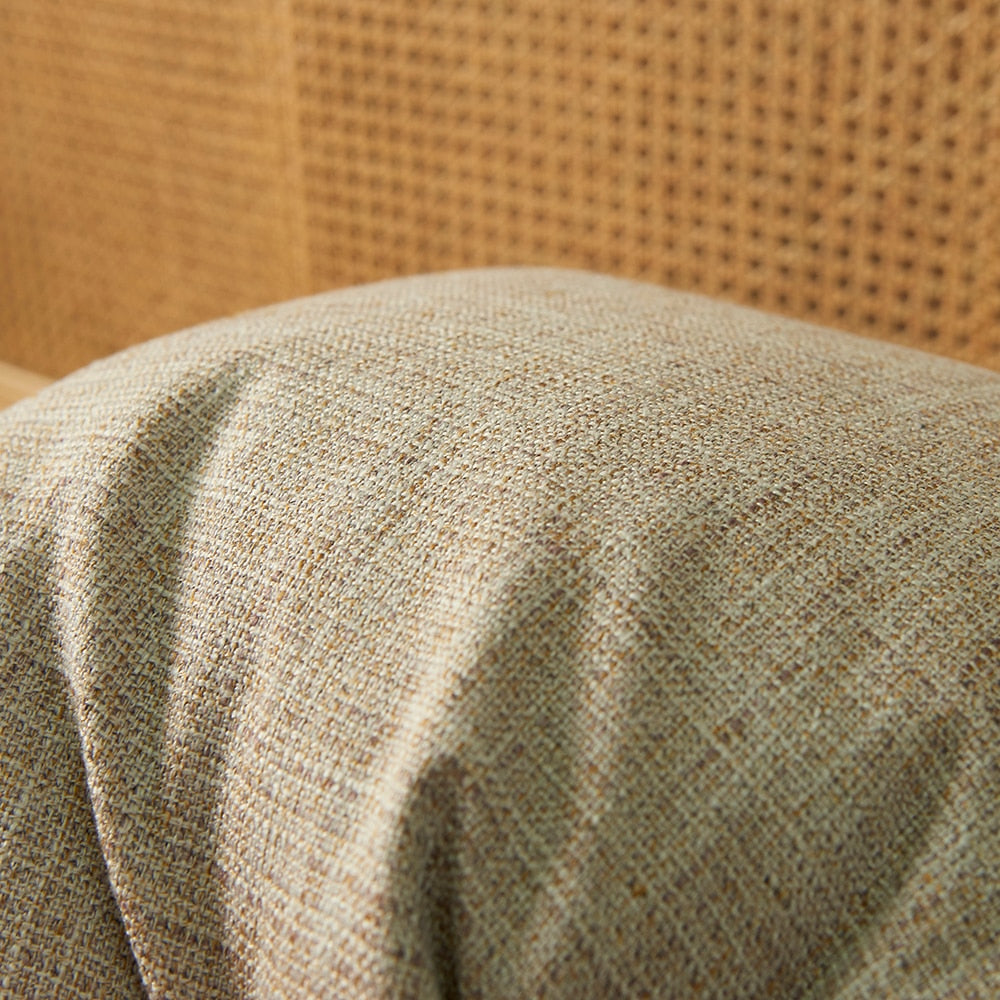 Home Decorative Pure Color Cotton Hemp Tassel Pillow Cover For Home Simple Art Style Square Pillow Cushion Cover