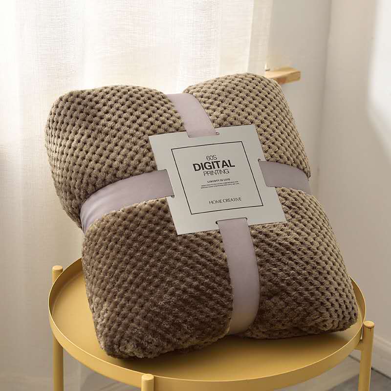 Nordic Throw Blanket For Bed Fluffy Plaid Blankets On The Sofa Solid Color Bedspreads Decorative King Size Coral Fleece Blankets