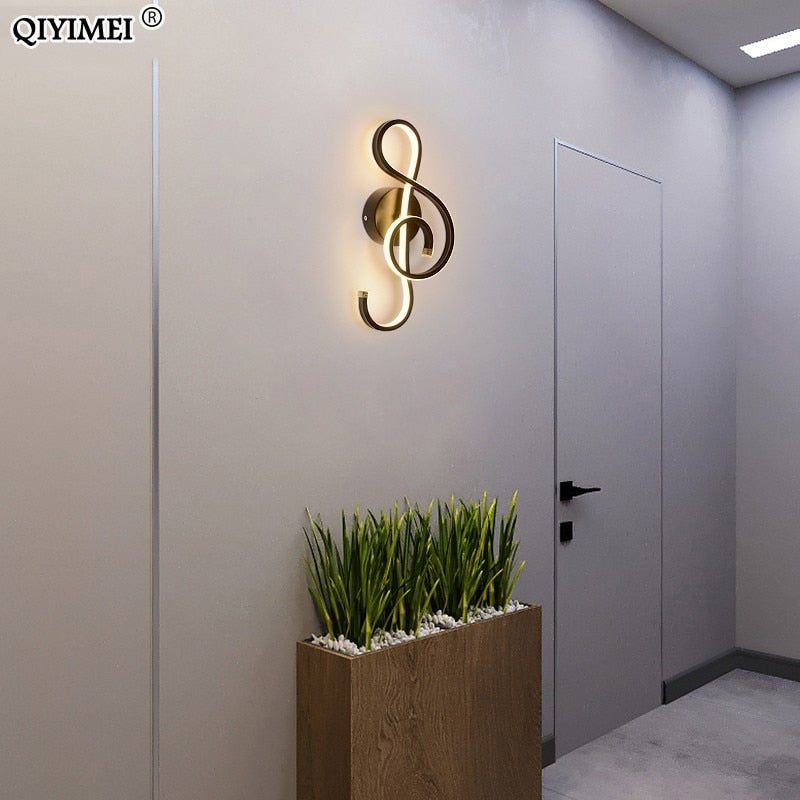 White/Black LED Wall Lamp Modern Bedroom Beside Reading Wall Lights Indoor Living Room Corridor Hotel Room Lighting Decoration