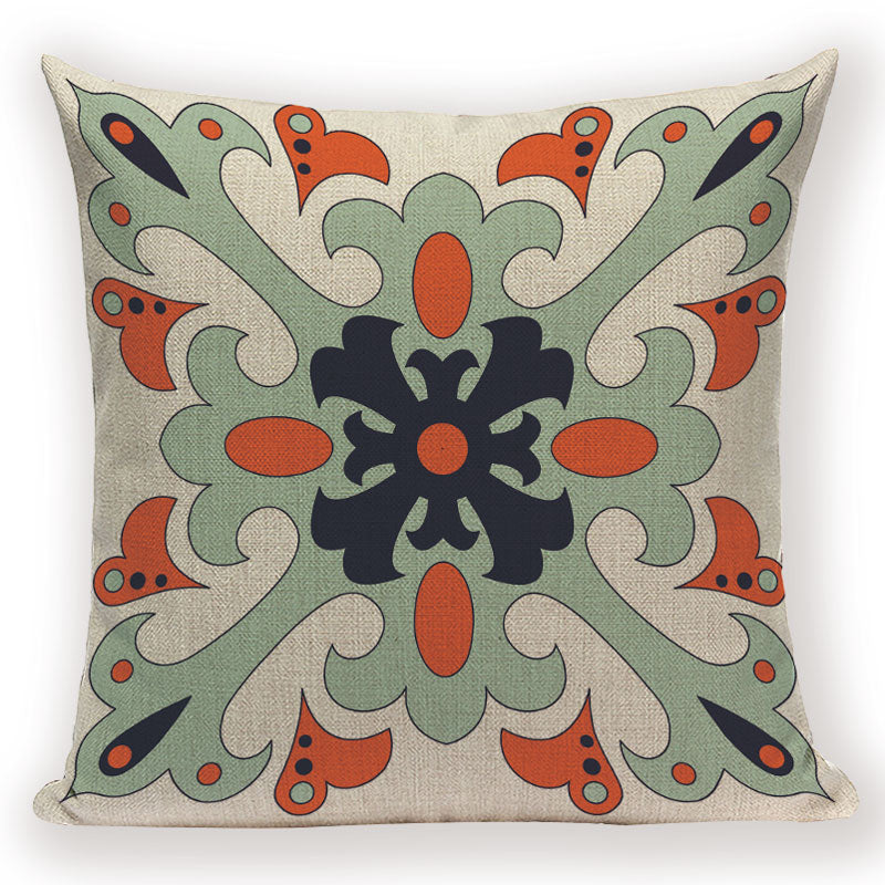 Boho Retro Pillow Case Abstract Geometric Decoration Throw Pillows Square Cushion Cover Home Decoration Bed Sofa Cushions Cover