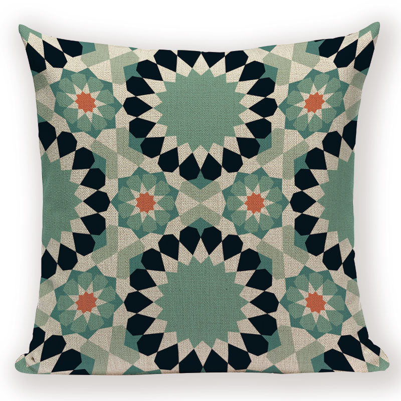 Boho Retro Pillow Case Abstract Geometric Decoration Throw Pillows Square Cushion Cover Home Decoration Bed Sofa Cushions Cover