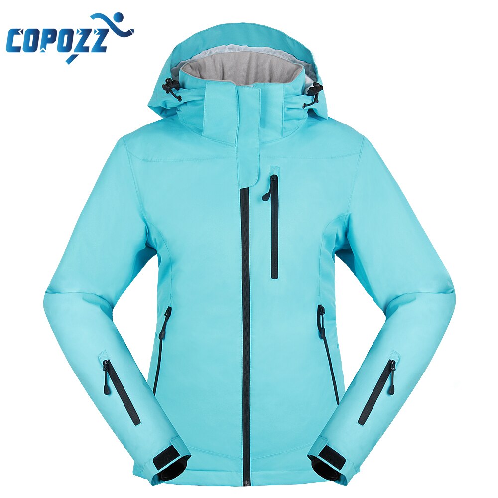 COPOZZ Ski Jacket Snowboard Jacket Ski Coat Winter Outdoor Warm Waterproof Windproof Breathable Clothes Hooded