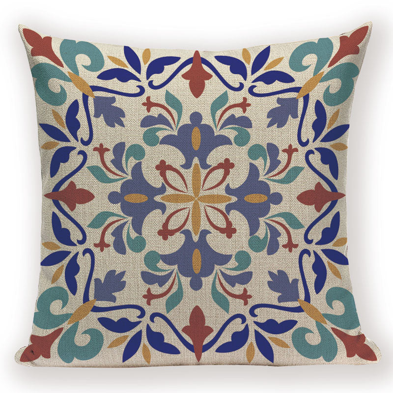 Boho Retro Pillow Case Abstract Geometric Decoration Throw Pillows Square Cushion Cover Home Decoration Bed Sofa Cushions Cover