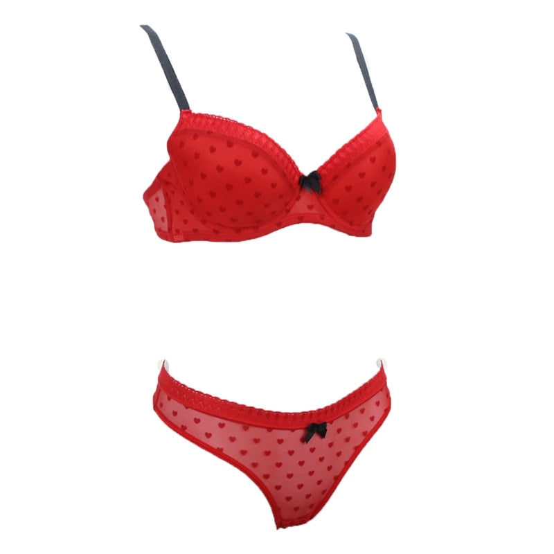 DAINAFANG Brand Lingerie 36/80 38/85 40/90 42/95 BC Cup Bra and Brief Sexy Clothes Nightgown Underwear Sets Panties