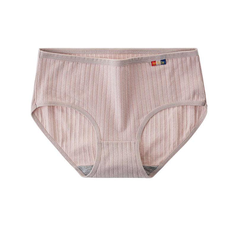 Women Cotton Underwear Seamless panties Female Breathable Solid Color Underpants Girls' Lingerie Briefs-XXL