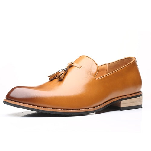 British Style Dress Shoes Leather Wedding Shoes Flats Leather Oxfords Shoes