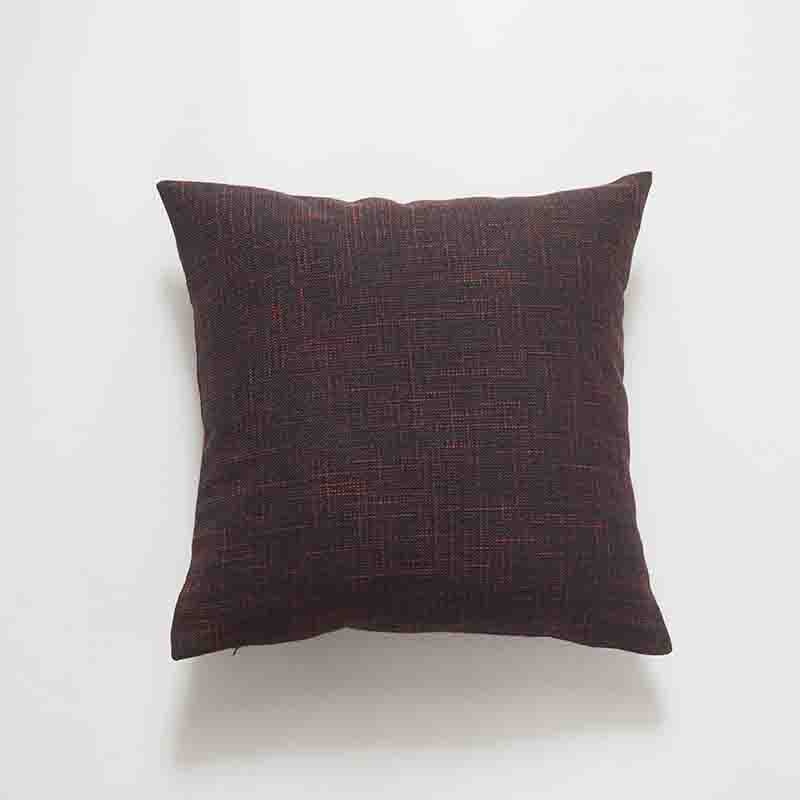 Home Decorative Pure Color Cotton Hemp Tassel Pillow Cover For Home Simple Art Style Square Pillow Cushion Cover