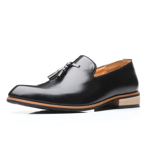 British Style Dress Shoes Leather Wedding Shoes Flats Leather Oxfords Shoes