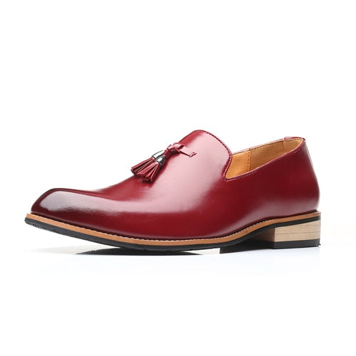 British Style Dress Shoes Leather Wedding Shoes Flats Leather Oxfords Shoes
