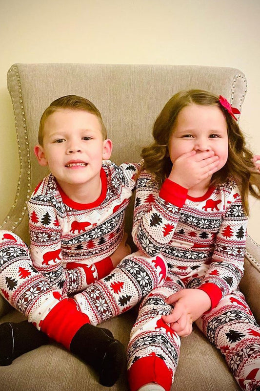 Christmas Long Sleeve Jumpsuit - Children Matching Pajamas
