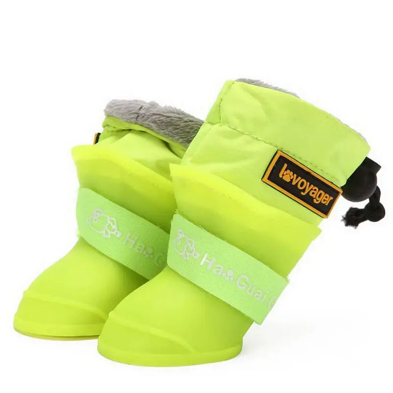 Pet Dog Rain Boots Silicone - Waterproof Protective Warm Dog Shoes Rain Day Wear Essential Dog