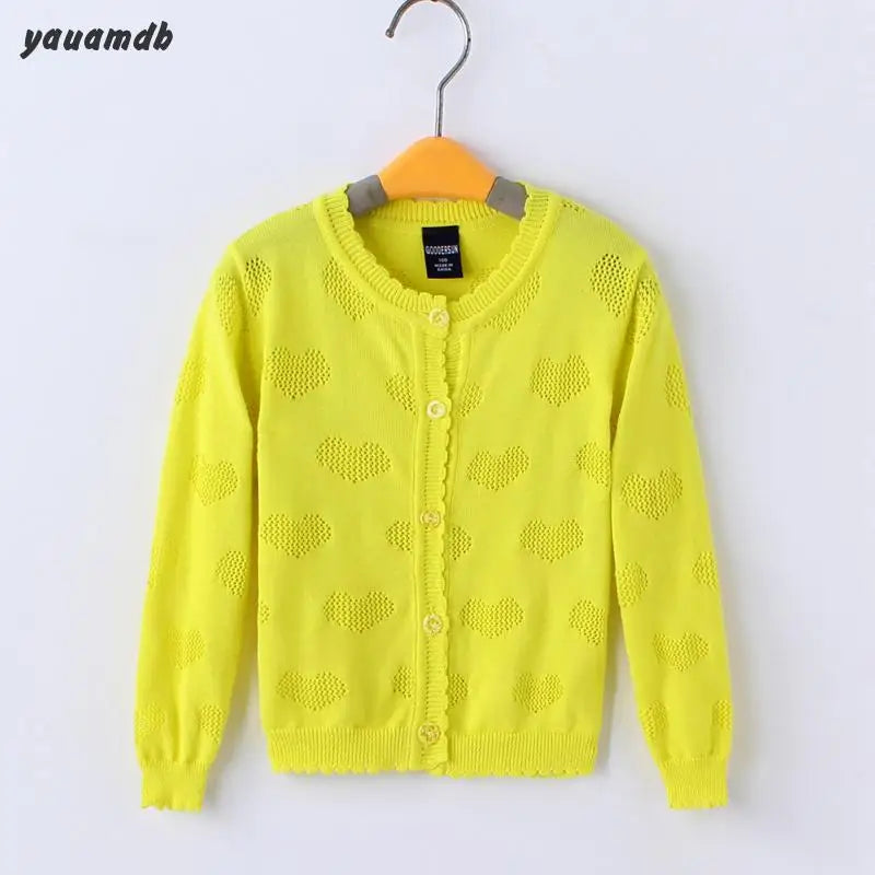 4-13y Kids Solid Cotton Sweater  Cardigan Solid Print Long Sleeve Brand Knitwear