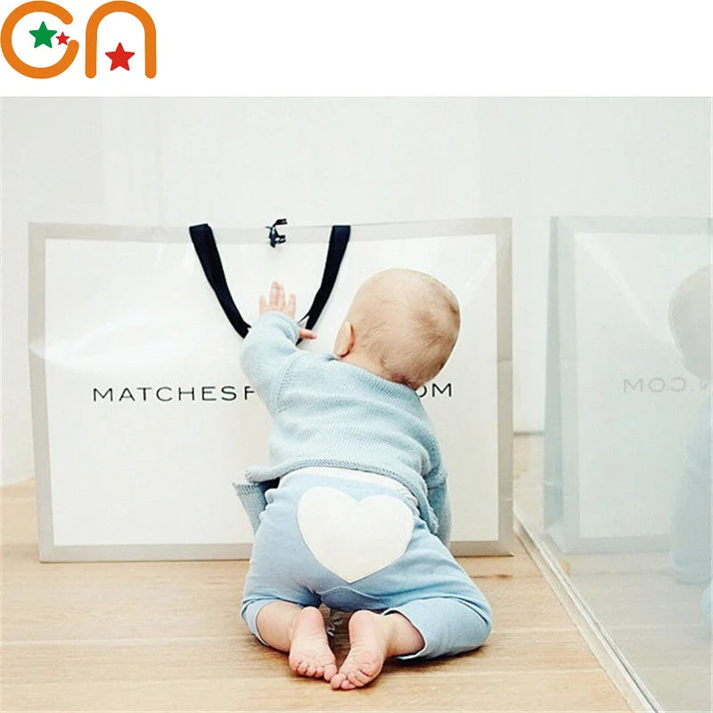 0-2y Baby Harem Pants Cute Toddler Heart Pattern Cotton Pants Kids Leggings