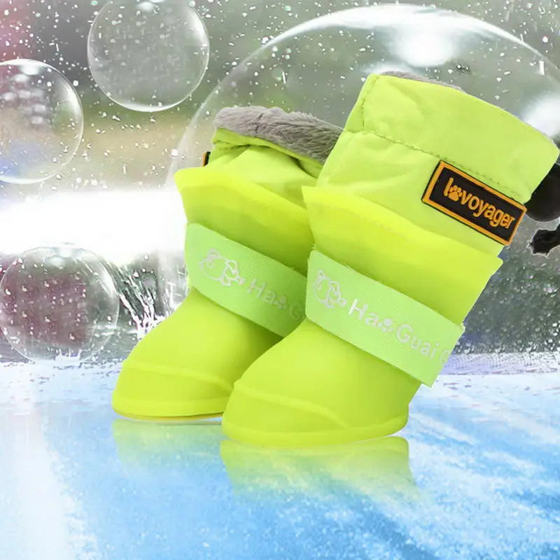 Pet Dog Rain Boots Silicone - Waterproof Protective Warm Dog Shoes Rain Day Wear Essential Dog