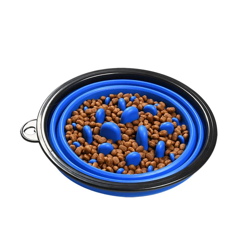 Foldable Travel Dog Bowl - Pet Feeder Puppy Dog Cat Bowls