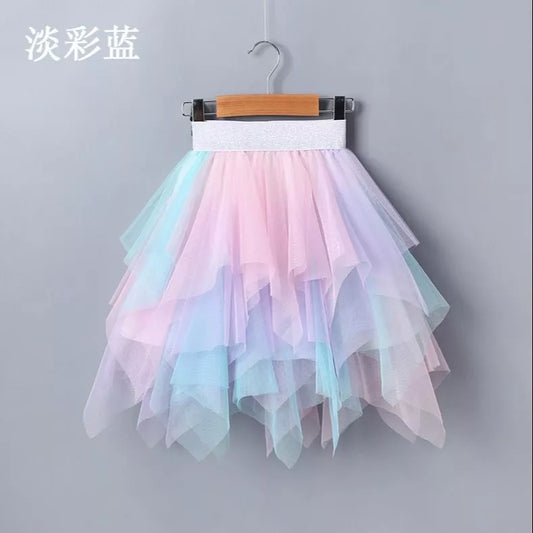 VIDMID Girls Tutu Skirts Puff Princess Dance Skirt