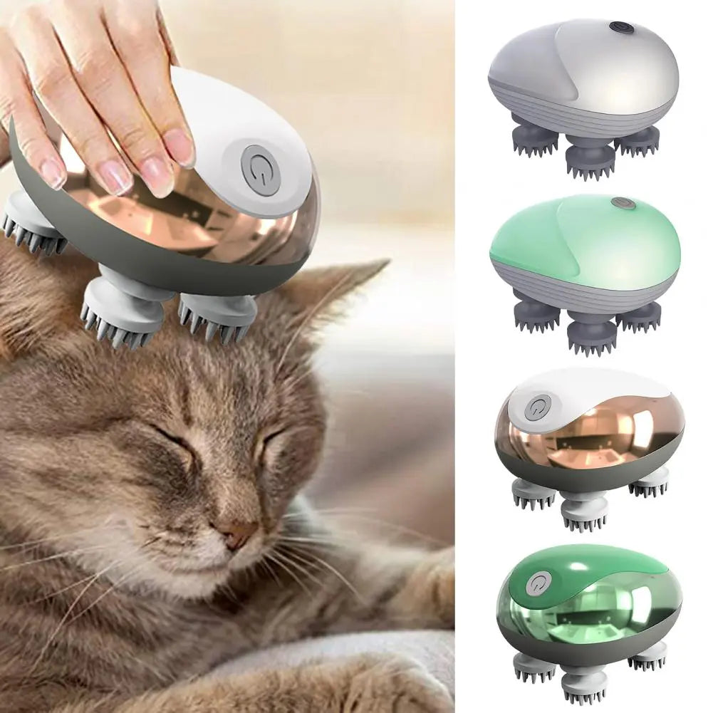 Head Massager Waterproof Soft Head Comfortable Adjustable Modes Handheld Electric Scalp Massager