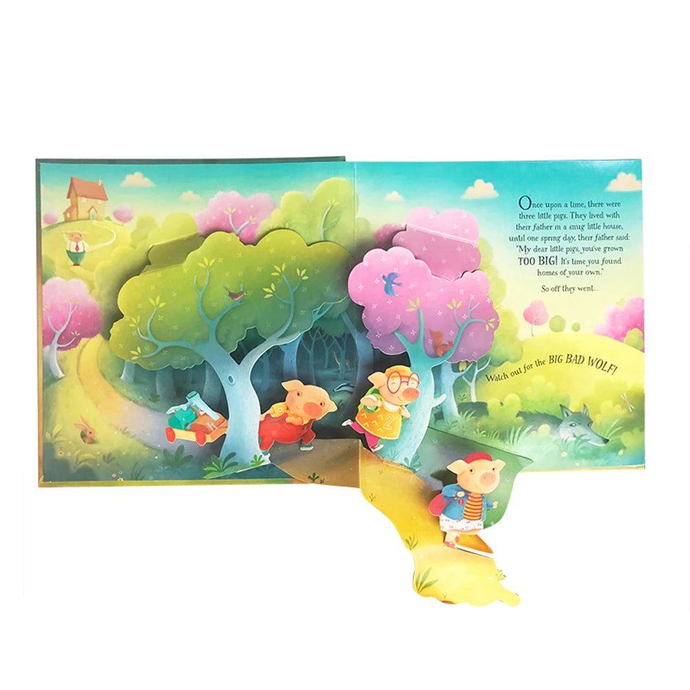 Usborne Pop-Up Three Little Pigs 3D Flap Picture Book  - Kids Reading Book  - Books for Children