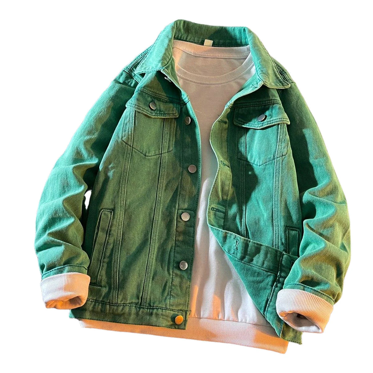 Denim Jacket - Coats Cardigan  Hip Hop Japanese Streetwear Clothes for Teenagers