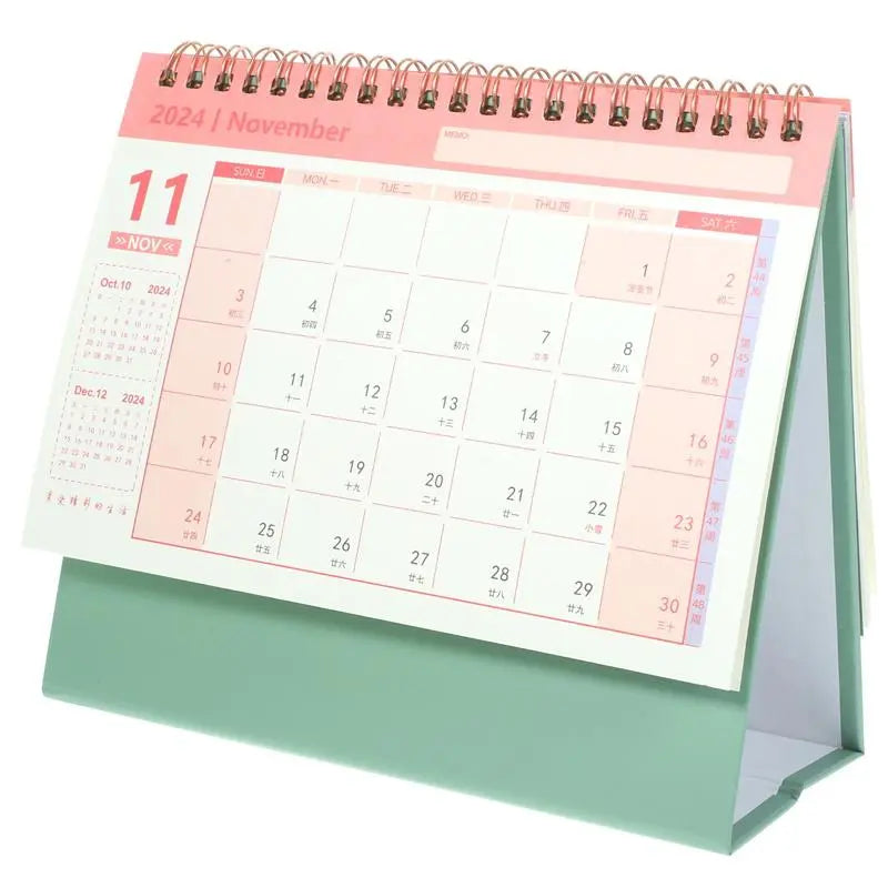 2024 Desk Standing Calendar - Desktop Small Monthly Planner