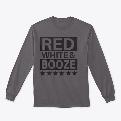 Red White And Booze Usa Independence Day Design for Sweatshirt