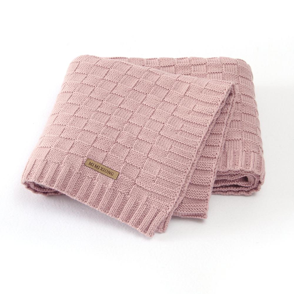 Baby Blankets Knitted Cotton Super Soft Infant Kids Month Blankets Newborn Infant Swaddle Wrap Stroller Bedding Covers