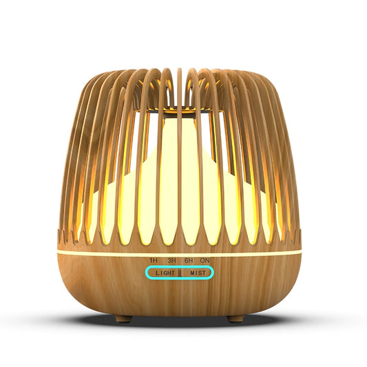 Aroma Essential Oil Diffuser Ultrasonic Air Humidifier Wood Grain 7 Color Changing LED Light Cool Mist Diffuser for Home