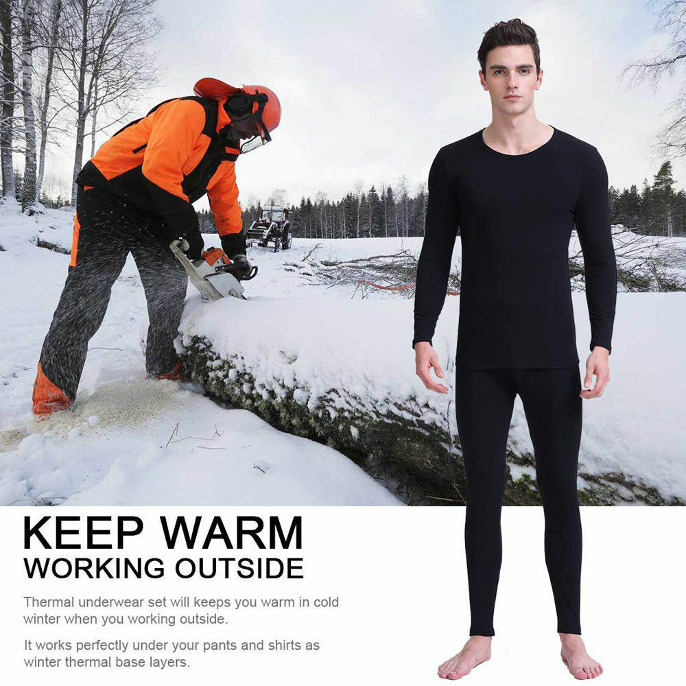 100% Merino Wool Winter Thermal Warm Underwear set Breathable 200gsm weight Tops Pants Set