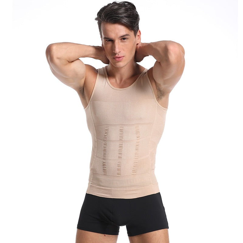 In-Shape Slimming Vest Body Shaper Belly Control Posture Gynecomastia Compression Shirt Underwear Waist Trainer Corset