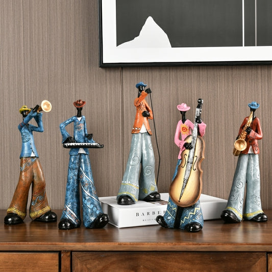 Figurines  Home Decor Accessories Morden Creative Band Music Bar Home decoration Crafts Gift