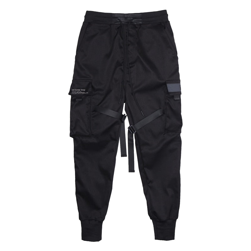 Joggers Pants Multi-Pocket Elastic Waist Harem Pants Hip Hop Streetwear Sweatpants Pencil Pants Techwear