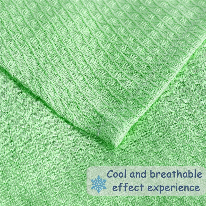 Summer Cooling Bamboo Fiber Blanket Thin Breathable Throw Blanket For Bed Sofa Travel Plaid Air Condition Quilt Baby Adult