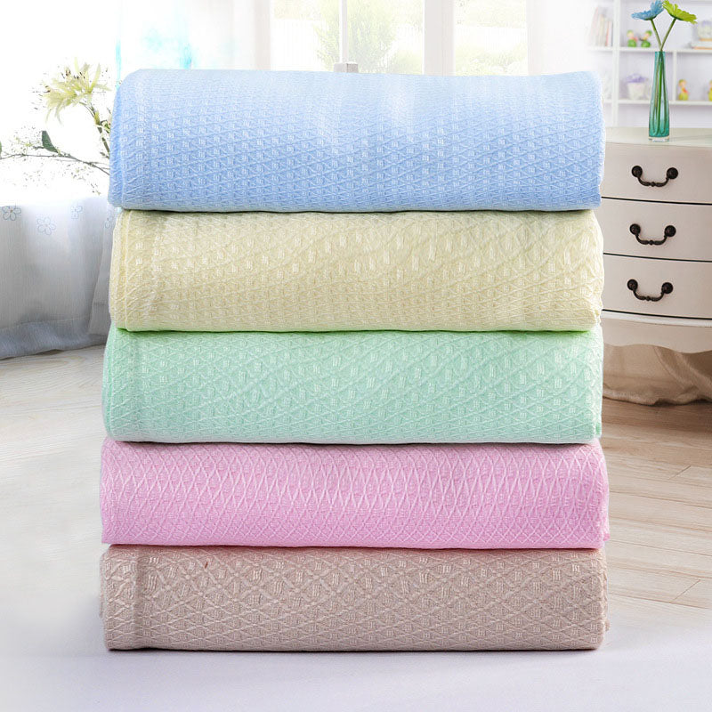 Summer Cooling Bamboo Fiber Blanket Thin Breathable Throw Blanket For Bed Sofa Travel Plaid Air Condition Quilt Baby Adult