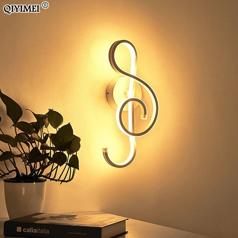 White/Black LED Wall Lamp Modern Bedroom Beside Reading Wall Lights Indoor Living Room Corridor Hotel Room Lighting Decoration