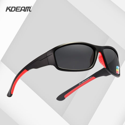 KDEAM Unbreakable TR90 Sport Sunglasses Excellent Outdoor Driving Glasses Suit for Any Face Shades KD712