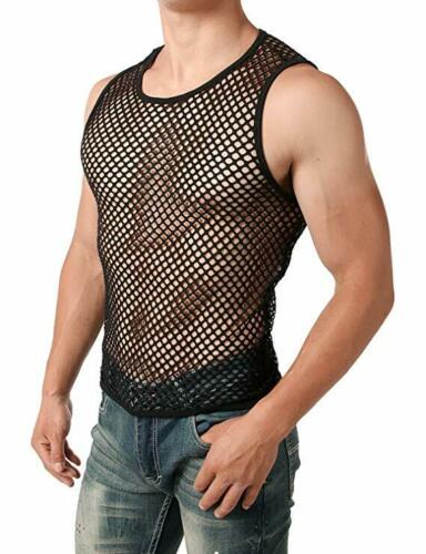 See Through Mesh T-Shirt Underwear Sheer Wear Transparent Undershirt