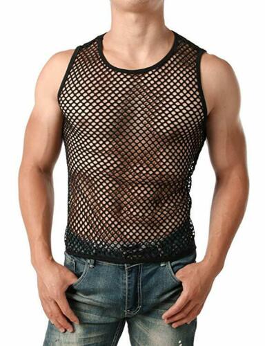 See Through Mesh T-Shirt Underwear Sheer Wear Transparent Undershirt