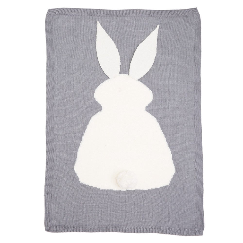 1pc Baby Blankets Swaddle Baby Wrap Knitted Blanket For Kid Rabbit Cartoon Plaid Infant Toddler Bedding Swaddling