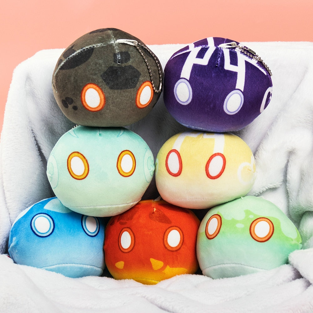 Game Genshin Impact Slime Theme Cute Plush Dolls Keli Dango Throw Handful Toys Cartoon Birthday Xmas Gift