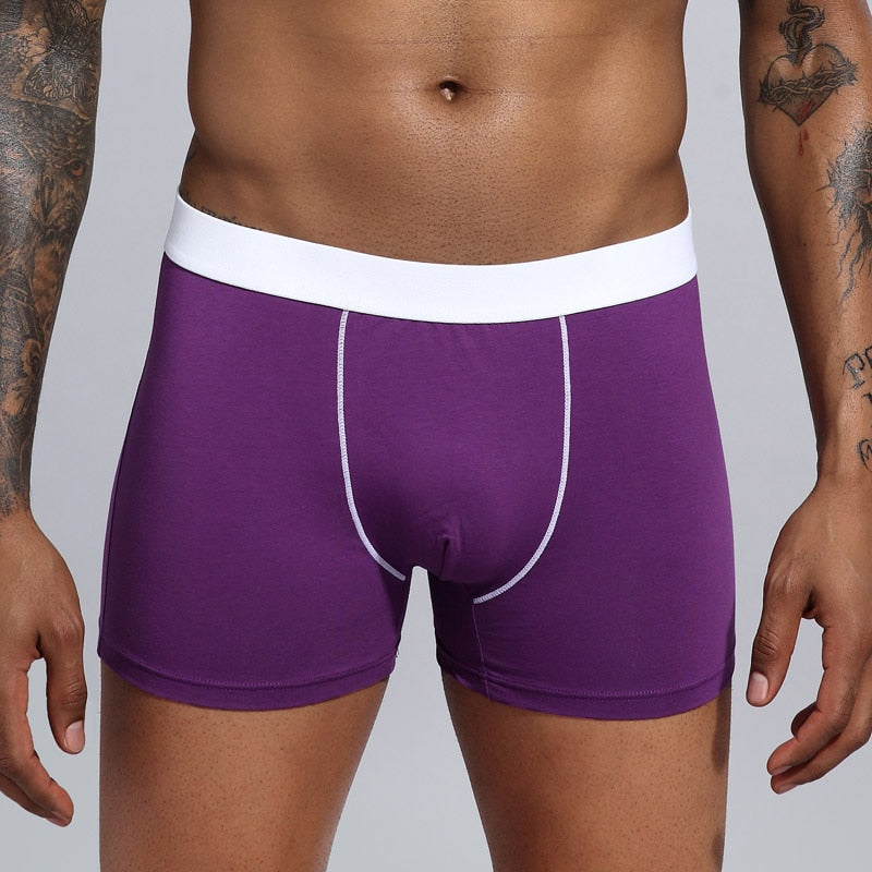 5pcs Boxershorts  European Plus Size, Boxers, Underwear Boxers Cotton Boxer Shorts Underpants Trunks